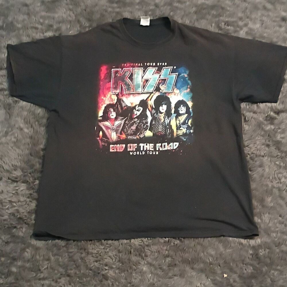 KISS End Of The Road World Tour T-shirt Mens Adult XXL 2XL The Final Tour Ever